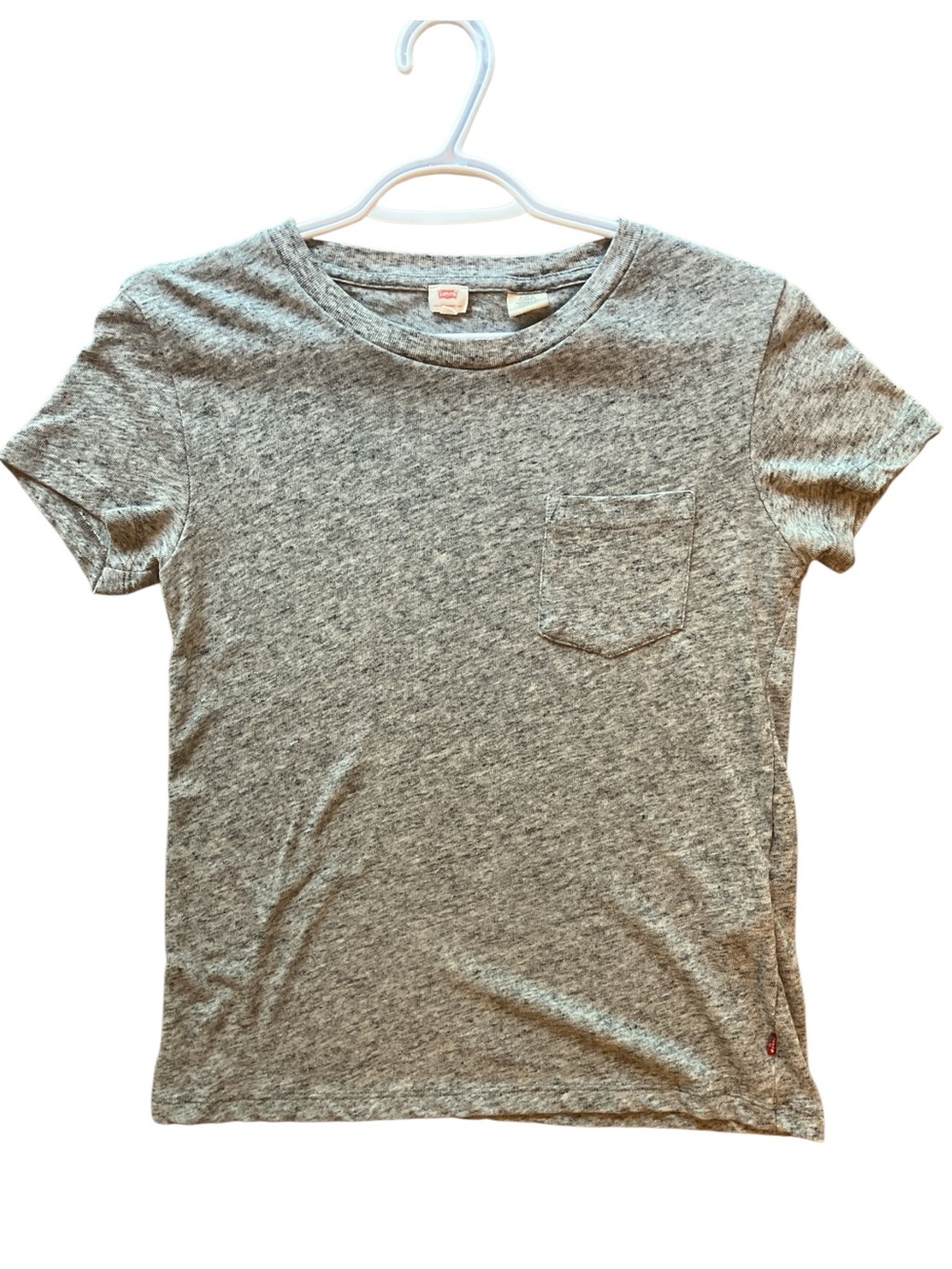 Levi's Gray Heather Short Sleeve Pocket Tee